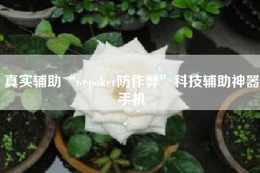 真实辅助“wepoker防作弊	”科技辅助神器手机