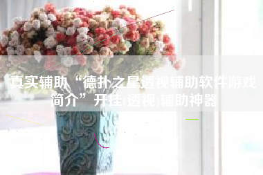 真实辅助“德扑之星透视辅助软件游戏简介”开挂(透视)辅助神器