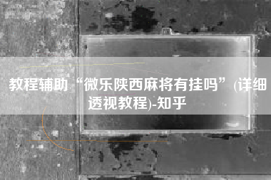 教程辅助“微乐陕西麻将有挂吗	”(详细透视教程)-知乎