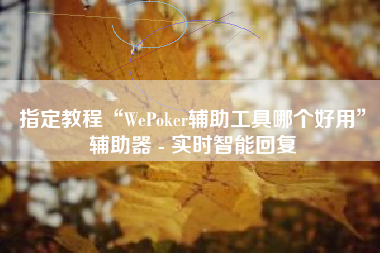 指定教程“WePoker辅助工具哪个好用”辅助器 - 实时智能回复