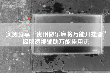实测分享“贵州微乐麻将万能开挂器	”揭秘透视辅助万能挂用法
