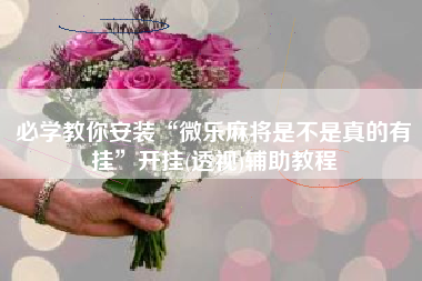 必学教你安装“微乐麻将是不是真的有挂”开挂(透视)辅助教程