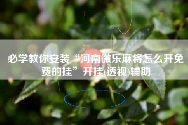 必学教你安装“河南微乐麻将怎么开免费的挂”开挂(透视)辅助