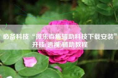 必备科技“微乐百炼辅助科技下载安装	”开挂(透视)辅助教程