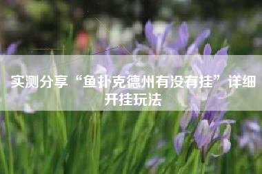 实测分享“鱼扑克德州有没有挂”详细开挂玩法