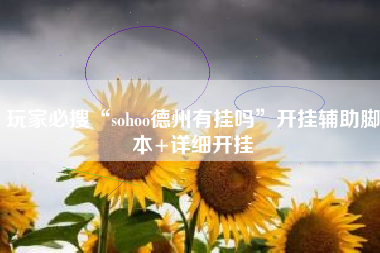 玩家必搜“sohoo德州有挂吗”开挂辅助脚本+详细开挂