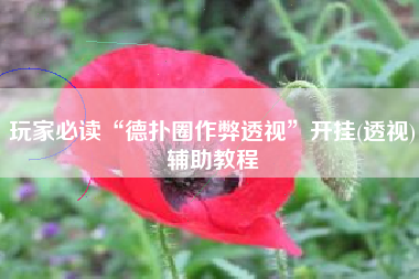 玩家必读“德扑圈作弊透视”开挂(透视)辅助教程