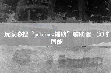 玩家必搜“pokernow辅助	”辅助器 - 实时智能