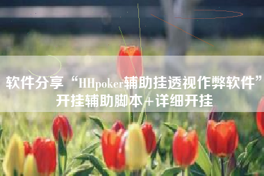 软件分享“HHpoker辅助挂透视作弊软件”开挂辅助脚本+详细开挂